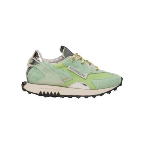 Mintgroene Sneaker - Stijlvol Comfort RUN OF , Green , Dames