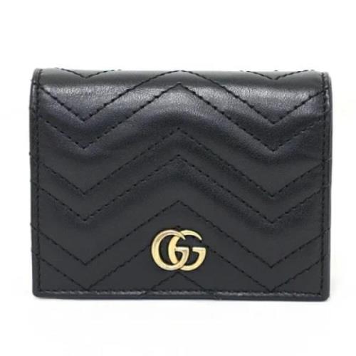 Pre-owned Leather wallets Gucci Vintage , Black , Unisex