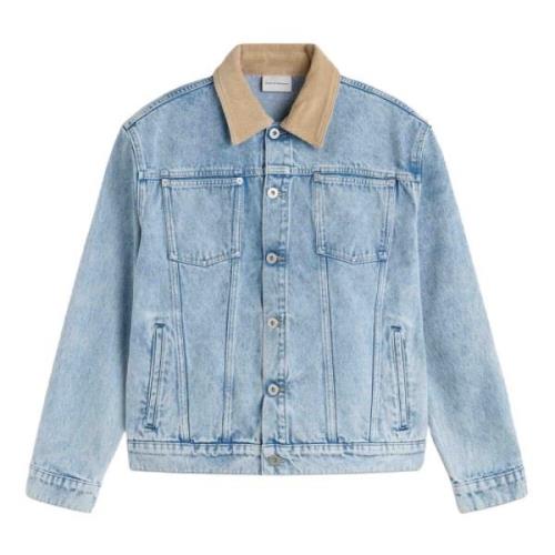 Vintage Denim Jack Urban Stijl Drole de Monsieur , Blue , Heren