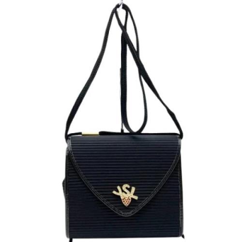 Pre-owned Canvas shoulder-bags Yves Saint Laurent Vintage , Black , Da...