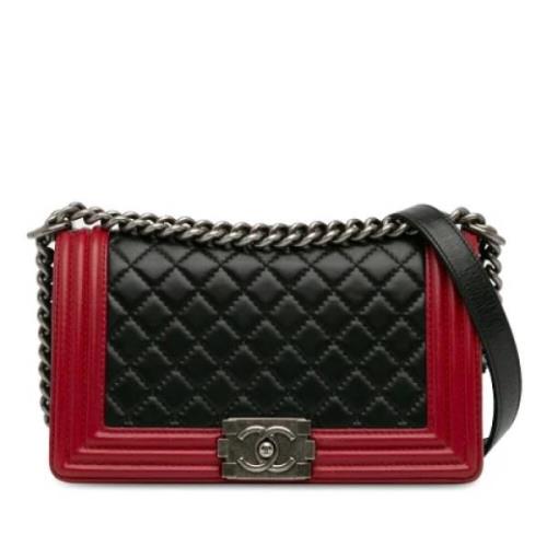 Pre-owned Leather chanel-bags Chanel Vintage , Black , Dames