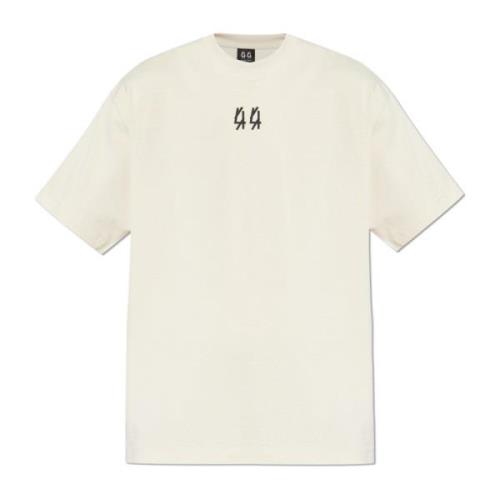 T-shirt met logo 44 Label Group , Beige , Heren