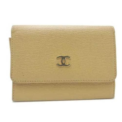 Pre-owned Canvas key-holders Chanel Vintage , Beige , Dames