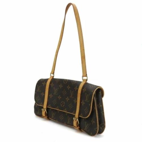 Pre-owned Leather shoulder-bags Louis Vuitton Vintage , Brown , Dames