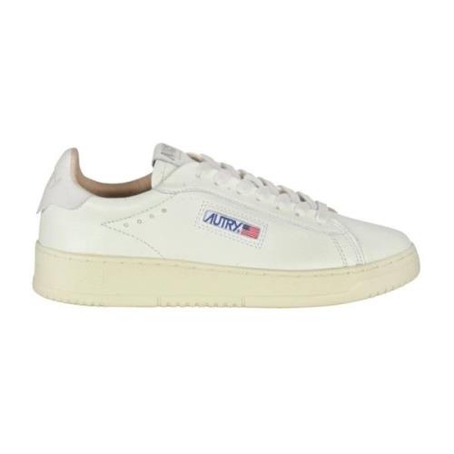 Leren sneakers met logodetails Autry , White , Dames