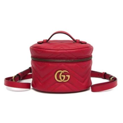 Pre-owned Leather gucci-bags Gucci Vintage , Red , Dames