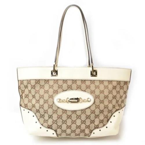 Pre-owned Fabric gucci-bags Gucci Vintage , Beige , Dames