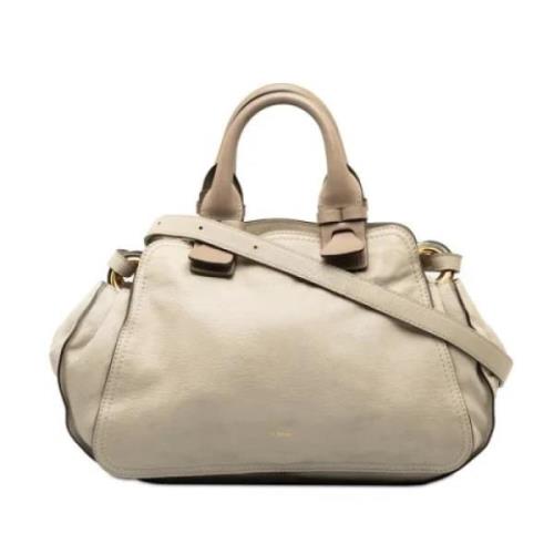 Pre-owned Leather shoulder-bags Chloé Pre-owned , Beige , Dames