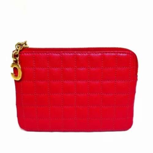 Pre-owned Leather wallets Celine Vintage , Pink , Dames