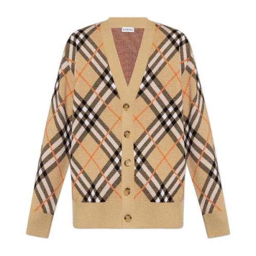 Wollen vest Burberry , Beige , Heren