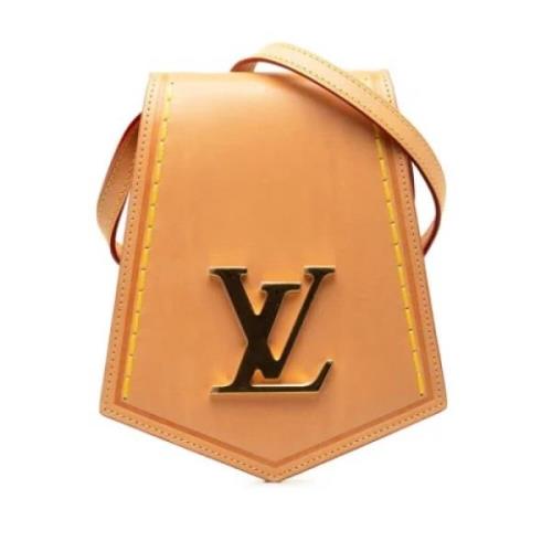 Pre-owned Leather shoulder-bags Louis Vuitton Vintage , Beige , Dames