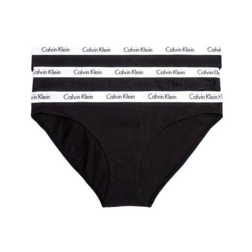 Katoenen slip en string set Calvin Klein , Black , Dames