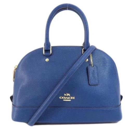 Pre-owned Leather handbags Coach Pre-owned , Blue , Dames