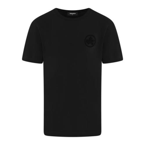Heren T-shirt Klassieke Pasvorm Dsquared2 , Black , Heren