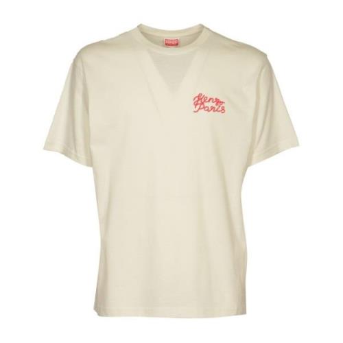 Beige Oversize T-shirt Polos Kenzo , Beige , Heren