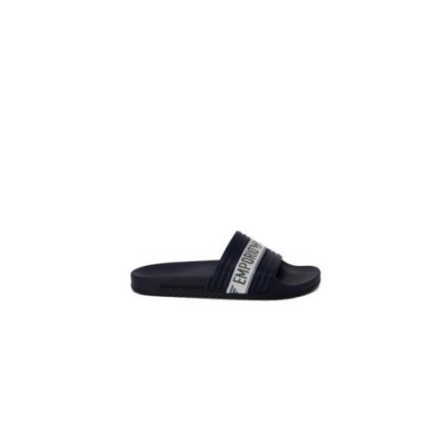 Heren Slippers Lente/Zomer Collectie Xvps06 Emporio Armani , Blue , He...