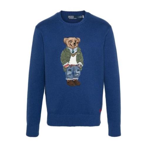 Blauwe Sweatshirt Ss24 Herenmode Ralph Lauren , Blue , Heren