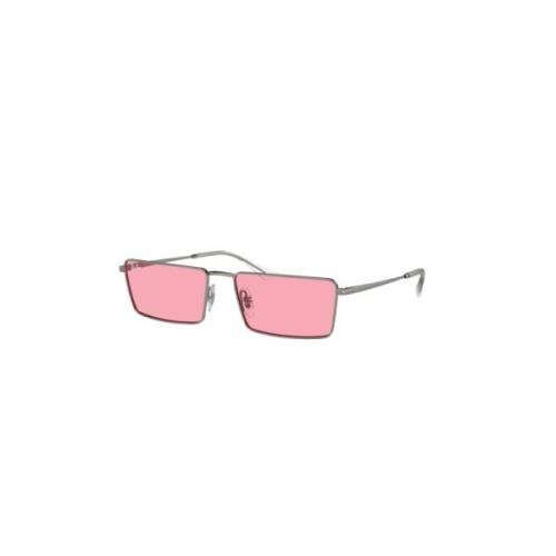 Metalen Unisex Zonnebril - Model 0Rb3741 Ray-Ban , Gray , Heren