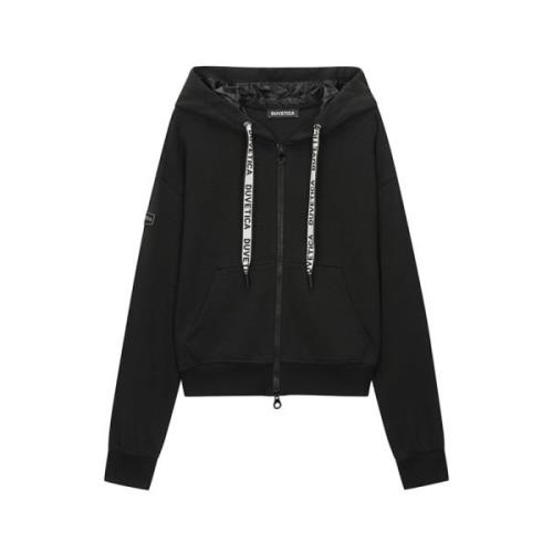 Gepolijste Nylon Hoodie Duvetica , Black , Dames