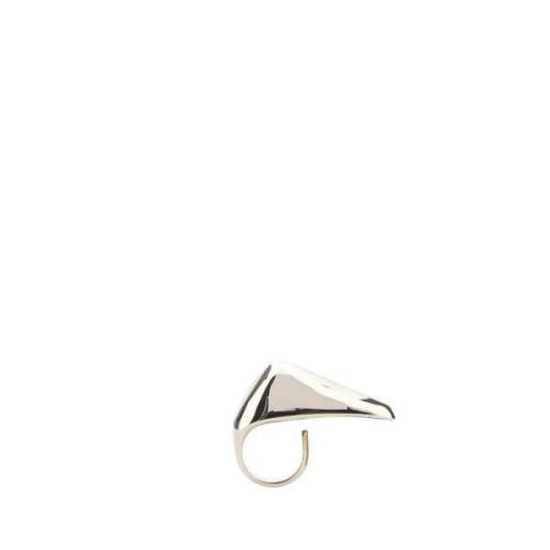 Elegante Zilveren Metalen Ring Alexander McQueen , Gray , Dames