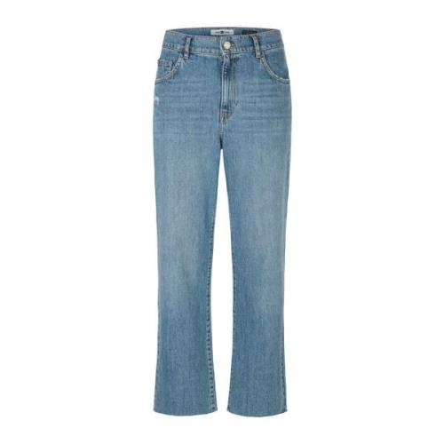 Cropped Straight Fit Jeans Riani , Blue , Dames