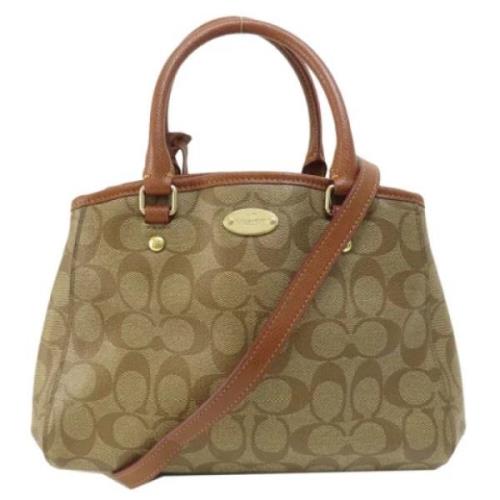 Pre-owned Plastic handbags Coach Pre-owned , Beige , Dames