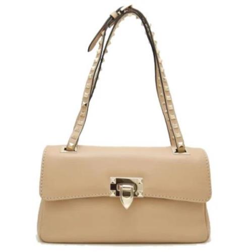 Pre-owned Fabric shoulder-bags Valentino Vintage , Beige , Dames