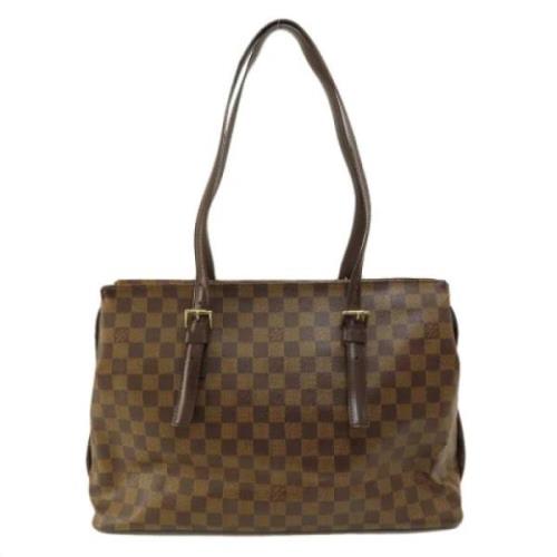 Pre-owned Fabric louis-vuitton-bags Louis Vuitton Vintage , Brown , Da...