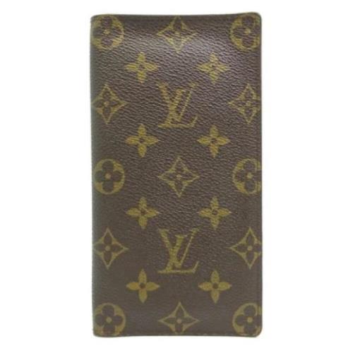 Pre-owned Leather wallets Louis Vuitton Vintage , Brown , Dames