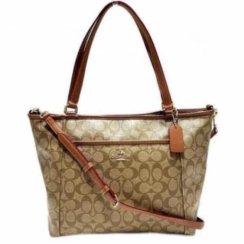 Pre-owned Fabric totes Coach Pre-owned , Beige , Dames