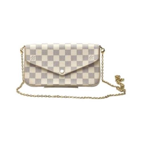 Pre-owned Fabric louis-vuitton-bags Louis Vuitton Vintage , Beige , Da...