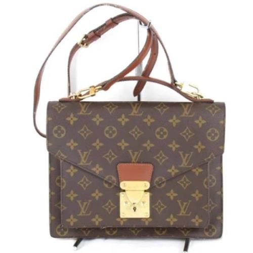 Pre-owned Fabric louis-vuitton-bags Louis Vuitton Vintage , Brown , Da...