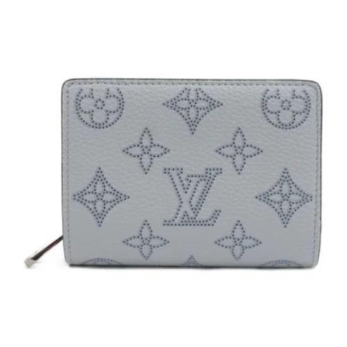 Pre-owned Leather wallets Louis Vuitton Vintage , Gray , Dames