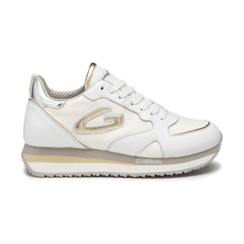 Witte Retro Style Sneakers Alberto Guardiani , White , Dames