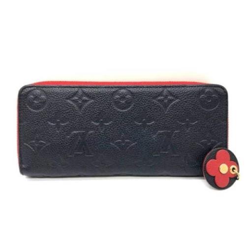 Pre-owned Leather wallets Louis Vuitton Vintage , Black , Dames