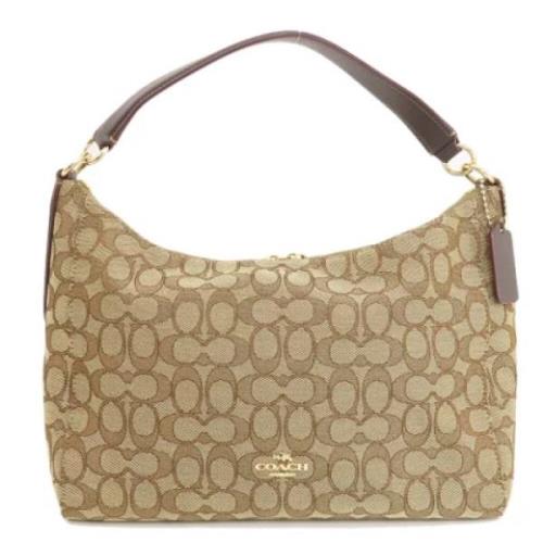 Pre-owned Canvas shoulder-bags Coach Pre-owned , Beige , Dames