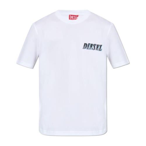 T-shirt `T-Adjust-K12` Diesel , White , Heren