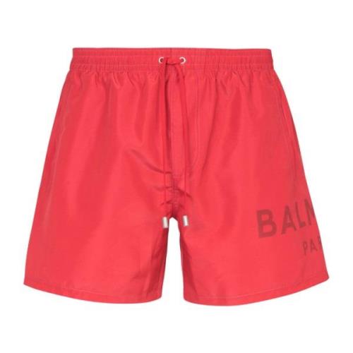 Gedrukte Pari wim hort Balmain , Red , Heren