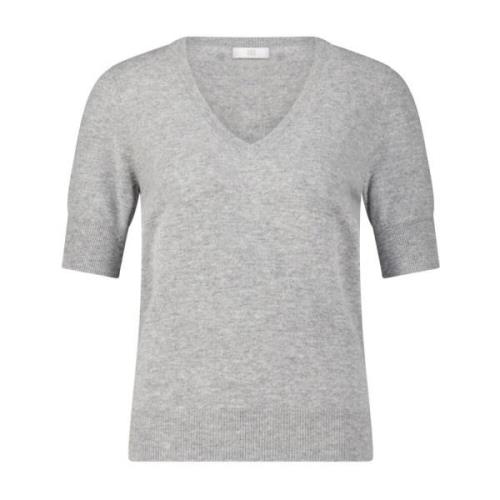 Kasjmier Gebreid Shirt Riani , Gray , Dames