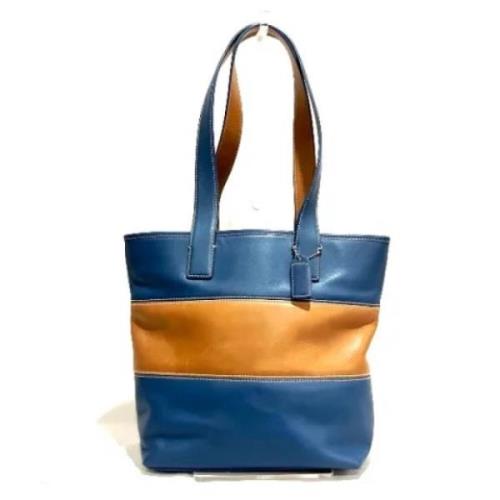 Pre-owned Leather totes Coach Pre-owned , Blue , Dames