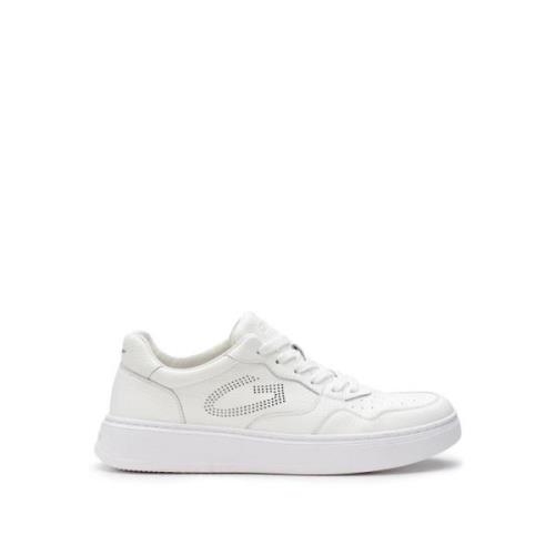 Witte Leren Sneakers voor Mannen Alberto Guardiani , White , Heren