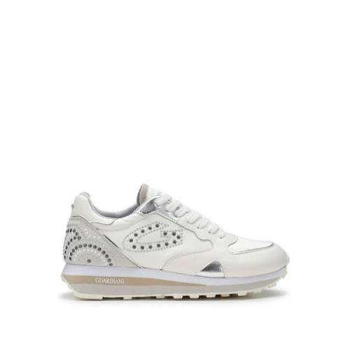 Witte Retro Style Sneakers Alberto Guardiani , White , Dames