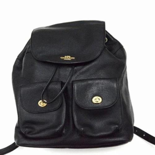 Pre-owned Leather shoulder-bags Coach Pre-owned , Black , Dames