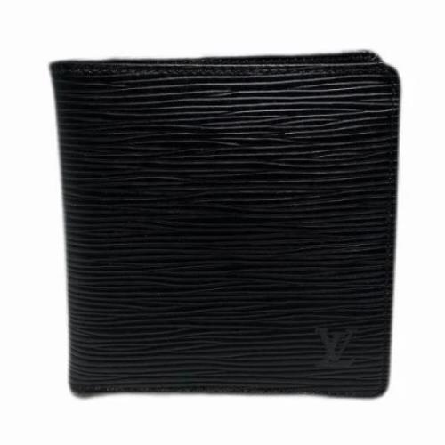 Pre-owned Leather wallets Louis Vuitton Vintage , Black , Dames