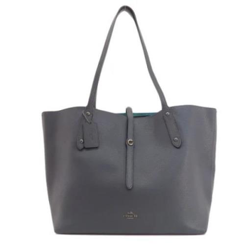 Pre-owned Leather totes Coach Pre-owned , Blue , Dames