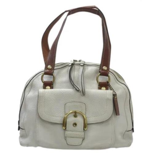 Pre-owned Fabric totes Coach Pre-owned , White , Dames