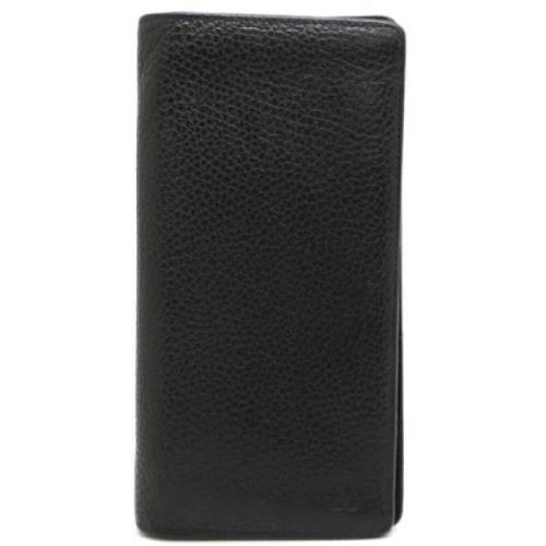 Pre-owned Leather wallets Louis Vuitton Vintage , Black , Dames