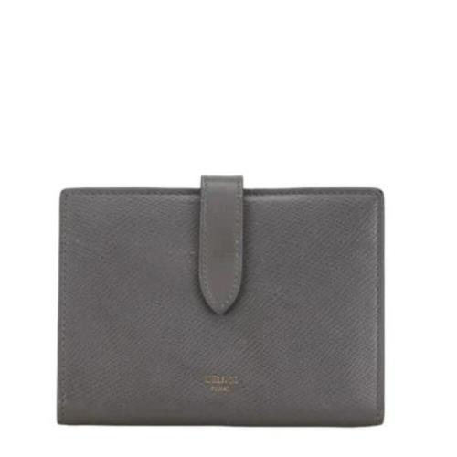 Pre-owned Leather wallets Celine Vintage , Gray , Dames