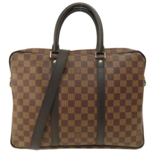 Pre-owned Fabric louis-vuitton-bags Louis Vuitton Vintage , Brown , Da...