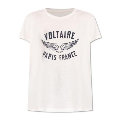 T-shirt `Walk` Zadig & Voltaire , Beige , Dames